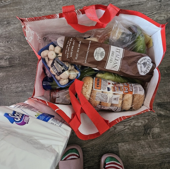 3 food bazaar reusable heavy duty grocery bags - Picture 2 of 2